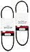 Oregon (2 Pack) 75908 Belt Auger Drive for Ariens 7200020, 1/2 by 37-3/8