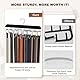 Greyoe Krawattenhalter Pack of 2, Gürtelhalter Kleiderschrank, Schalbügel, Hanging Bag Rack Multifunktionale Gürtel Krawatte Sling Hook Organizer für Krawatten, Schals, Tücher, Schwarz- 14 Hook