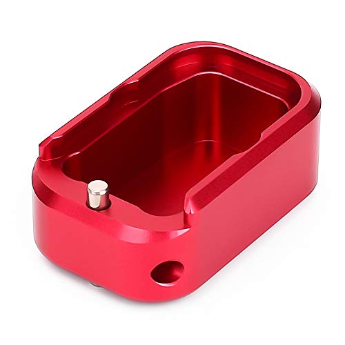 OAREA Tactical Pistol Base Pad For G 17 19 23 Tactical G Pad Adater Magazine Extension Black/Red