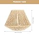 UKCOCO Boho Rattan Lampenschirm:Hängelampe Stehlampe Papier Lampenschirm Nachahmung Rattan Lampenschirm für Tischlampe Hängeleuchten Deckenlampe