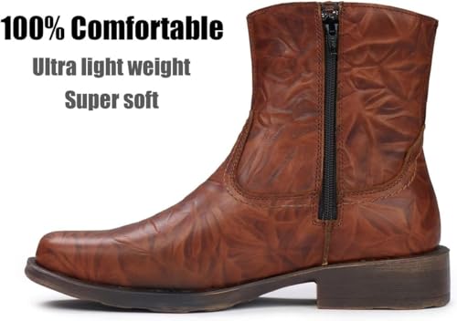 Image of SUREWAY Men's Western Chelsea Cowboy Boots