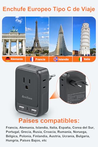 Adaptador enchufe europeo 11 Imagen adicional