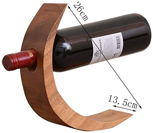 Soporte para botellas de vino de madera, 26 x 13.5 cm miniatura 2