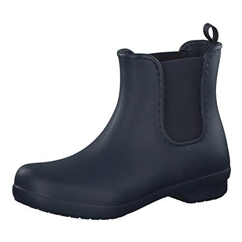 Crocs Freesail Chelsea Boot, Botas de Agua para Mujer, Azul (Navy), 38/39 EU