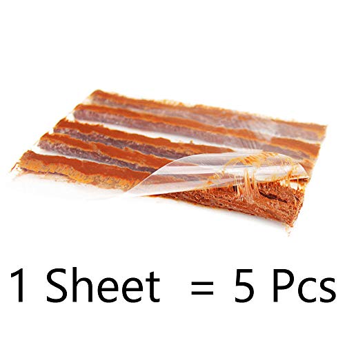 Image of ESUPPORT 100Pcs Tire Repair Plugs Tyre Repair Rubber Sealing Strip Emergency Tubeless Tire Puncture Repair Strings Seal Tool Car Motorbike Brown 100mm x 6mm