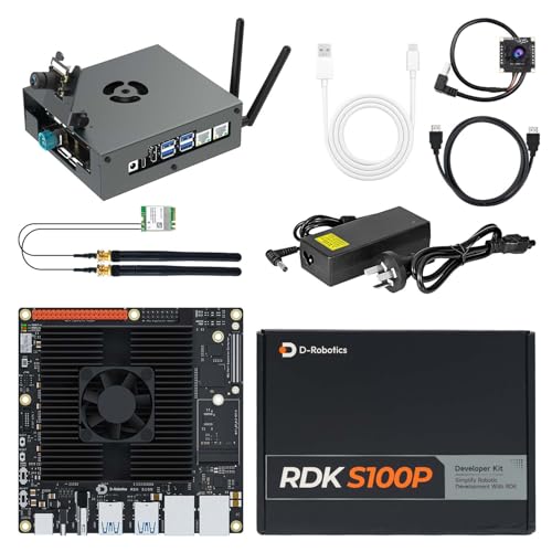 Image of Yahboom RDK S100P AI Development Board Kit 128TOPS,with USB Camera,64GB Emmc, Network Wireless Card,Protective Case,HDMI Cable,for Mechanical Engineers Develop