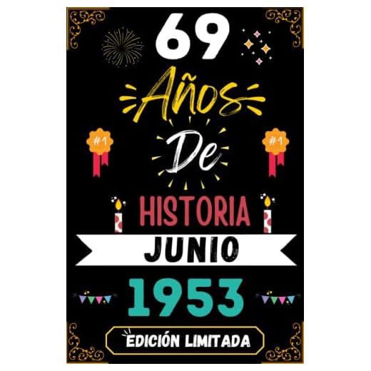 CUADERNO, 69 AÑOS DE HISTORIA JUNIO 1953 EDICIÓN LIMITADA: Regalo de 69 cumpleaños para mujeres y hombres, ideas de 69 cumpleaños... un cumpleaños... ... regalo de 69 cumpleaños para él/ella.