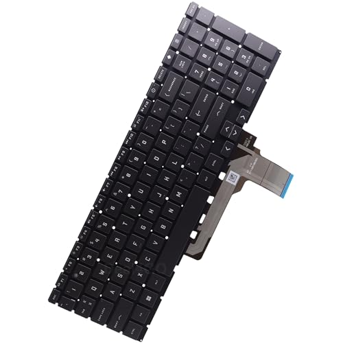 Deal4GO Backlit Keyboard N13298-001 Replacement for HP Victus 15-FB 15-FA 16-R 16-S 16-D 16-E 15-FB1013DX 15-FA0031DX - Gray/Mica Silver