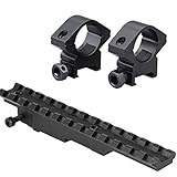M1SURPLUS Optics Mounting Kit For Mauser Yugo 24/47 M48 K98 98 Rifles - Includes Scout Rifle Scope Mount Rail + Rings