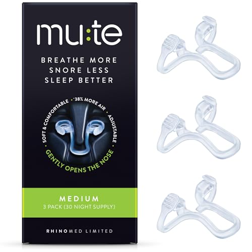 Mute Nasal Dilator Snoring Solution | Medium 3 Pack |