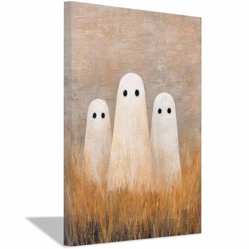 Toile decoration murale pour salle de bain et salon Halloween