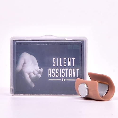Silent Assistant Magic Tricks Magnetic PK Ring Function Vanish Magia Accessory Magician Close Up Street Illusions Gimmicks Mentalism Props (Large)