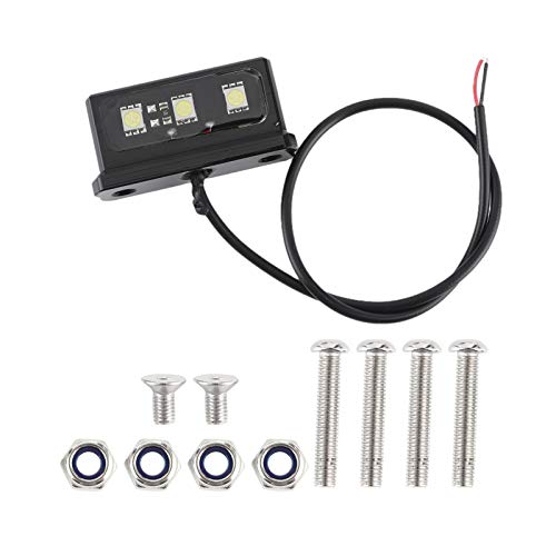 Support de Plaque d'immatriculation Moto Éliminateur Bavette avec Éclairage LED Étanche - 7