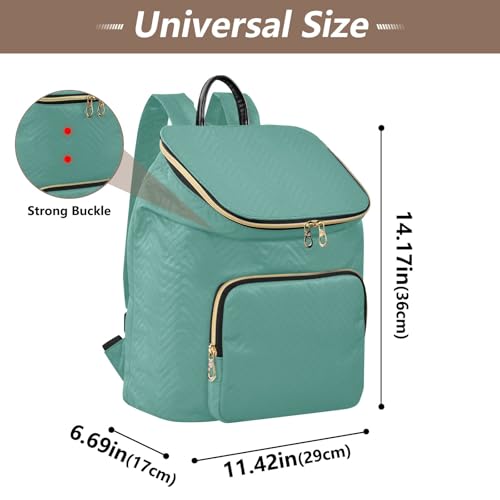 Mochila casual antirrobo para mujer bolso escolar juvenil con estampado de tortuga 3