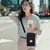 Aucuu Torby crossbody, małe torby na telefon komórkowy, portfel na telefon komórkowy z regulowanym długim paskiem na ramię, torby na ramię, mini lekkie dla kobiet, #8 Czarny-1