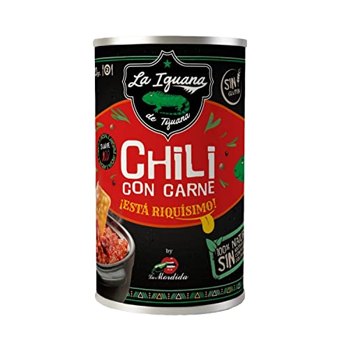 SABORMEX Iguana de Tijuana Chili con Carne, Lata de 420g