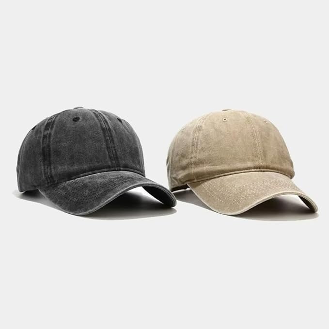Image of kill off Plain Denim Cap Unisex Baseball Cap 100% Cotton Fits Men Women Washed Denim Adjustable Cap