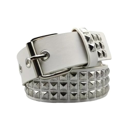 Cinturón punk unisex ajustable para sujetar vaqueros holgados con estilo motero