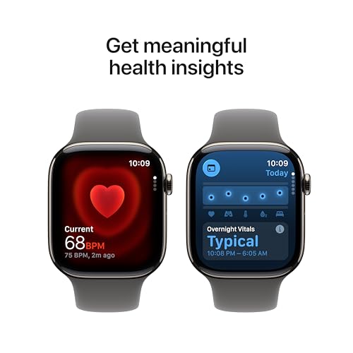 Apple Watch Series 11 46mm Titanium Beige Natural Titanium/Stone Grey - Image 5