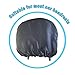 ACTOOLE 2 Pcs Satin Car Headrest Cover for Women Haircare Soft Satin Car Head Rest Cover for Hair Protection Satin Cover for Headrest, Reusable and Adjustable (Satin- Black)