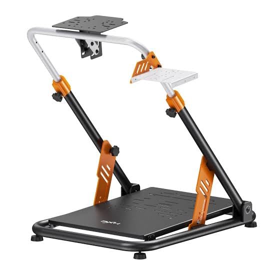 Image of PXN A11 Foldable Racing Wheel Stand | Adjustable Height & Pedal Angle | Compatible with a wide range of racing wheel PXN (VD4, VD6, VD10, V12, V10, V10 Pro, V10 Ultra) Logitech G29 /G923, Thrustmaster, Fanatec, MOZA | Heavy Duty Steel Frame