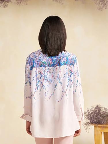 Image of NAINVISH Regular Fit Shirt for Women | Shirt for Women Stylish Shirts for Women Office Wear | Cotton Blend Shirts for Women