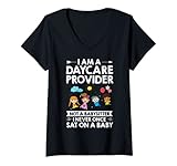 Photo Gallery donna daycare provider childcare babysitter grazie maglietta con collo a v Photo Gallery donna daycare provider childcare babysitter grazie maglietta con collo a v