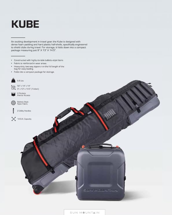 SUN MOUNTAIN トラベル バッグ コオリナ KUBE サンマウンテン Amazon | Sun Mountain Kube ゴルフ トラベルバッグ 2輪ローリング