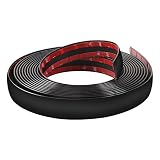 25FT Automotive Chrome Body Side Trim Molding Black 1-9/16" 40mm Width Car/Truck/RV Exterior Molding