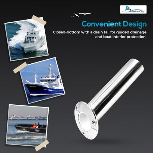 Support de canne à pêche anti-corrosion en inox 316