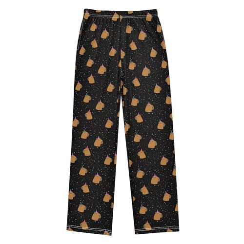 senya Pajama Pants Sleep Pants Capybara Hat for Age 6-14