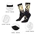 XZDWPY Dark Medium Unisex Mid-Calf Socks 2 Black-1 Polyester Skin-Friendly Moisture-Wicking Fashionable Crew Socks
