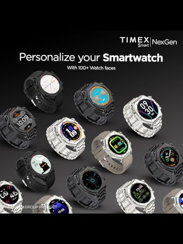 Image of TIMEX Smart NexGen 1.43 inch(3.6cm) AMOLED Display with Functional Crown and BT Calling Smartwatch for Unisex - TWTXW703T