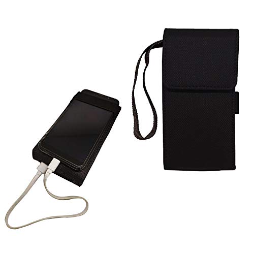 Image of Pouch Case Wallet Cover Protector for Ambrane 10000mAh Lithium Polymer Power Bank - Black
