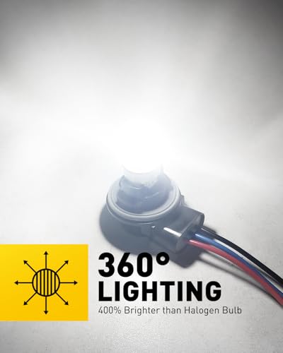 Image of AUXITO 3157 LED Bulb White, Reverse Light 3156 3056 3057 4157 3047 4057 3457 4114 Super Bright for Backup Lights Tail DRL Brake Signal Parking Lights, Pack of 2