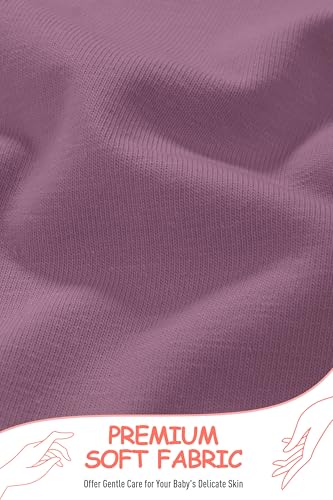 Resinta 4 Packs Toddler and Baby Girls Cotton Leggings Full Length Pants Stretchy Soft Tights Pants for Kids2