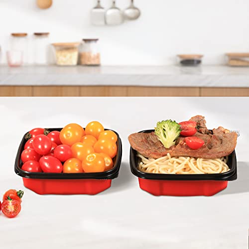 Otor 14 Ounce Meal Prep Containers Stackable 20 Sets With Airtight Lids Food Grade Square Lunch Boxes Travel Containers Bpa Free Dishwasher, Microwave, Freezer Safe #TOP2