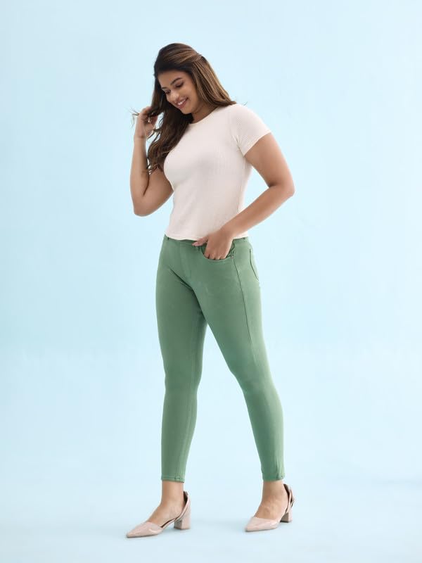 Image of GO COLORS Women Mid Rise Premium Straight Jeans