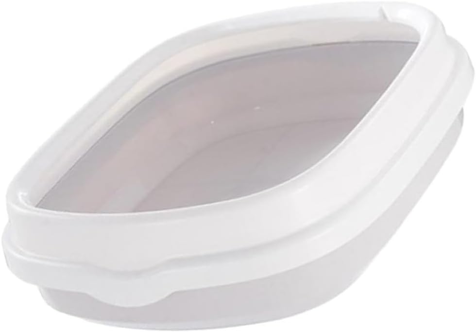 Semi Enclosed Cat Litter Toilet for Training Splash Proof Plastic