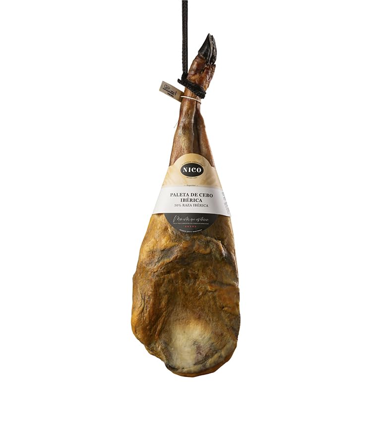 NICO JAMONES - PALETA DE CEBO IBÉRICA 50% RAZA IBÉRICA. 4.5Kg aprox.