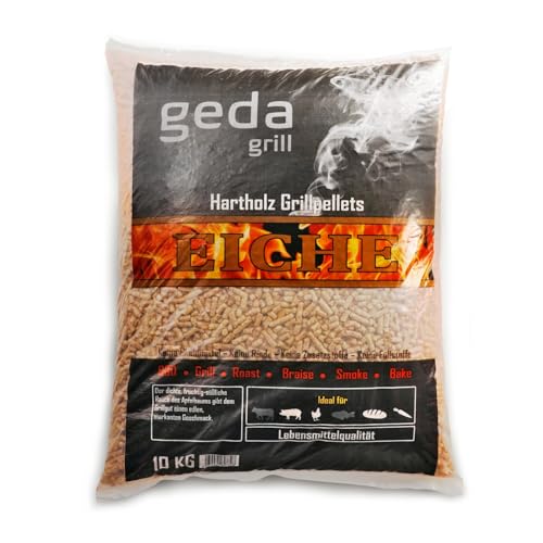 GEDA Grill 100% Hartholz Pellets, Grillpellets BBQ Pellets für Pelletsmoker, Pizzaofen, Räucherofen (Eiche 10kg) GEDA Grill 100% Hartholz Pellets, Grillpellets BBQ Pellets für Pelletsmoker, Pizzaofen, Räucherofen (Eiche 10kg)