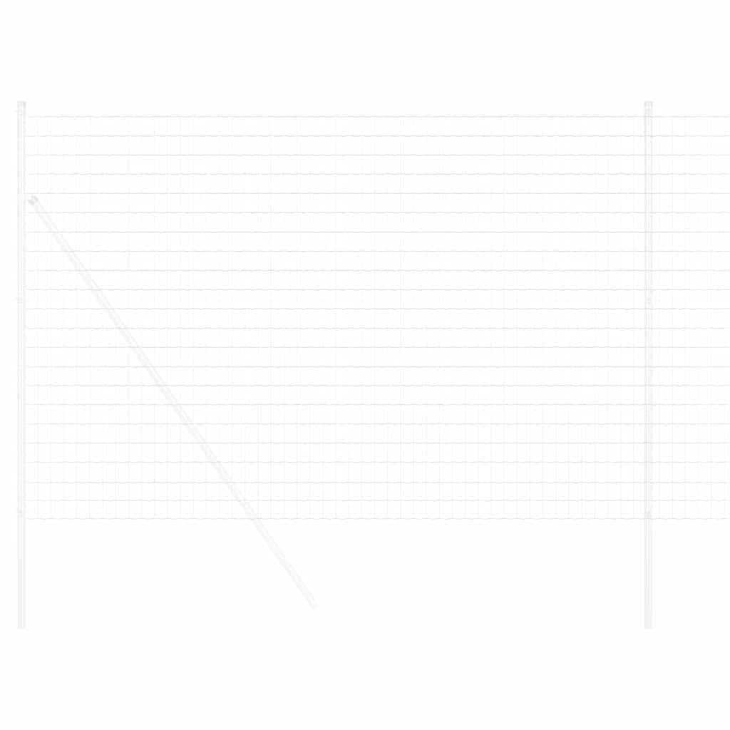 Srebrne ogrodzenie euro, 1,5 x 10 m, cynkowane ogniowo, odporne na warunki atmosferyczne, trwałe metalowe ogrodzenie do ogrodu, na taras, do ograniczenia działki, łatwe w pielęgnacji