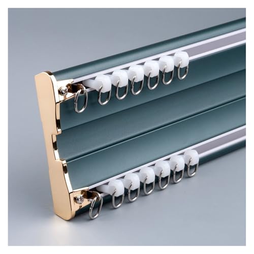Systme de rail de plafond en alliage d'aluminium robuste bleu 300 cm