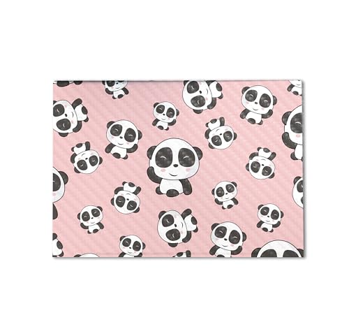 Image of Carbon Fiber Gaming Skin Compatible with HP Envy x360 16 inch (2023) - Panda Hello - Premium 3M Vinyl Protective Wrap Decal Cover - Easy to Apply | Crafted in The USA by MightySkins
