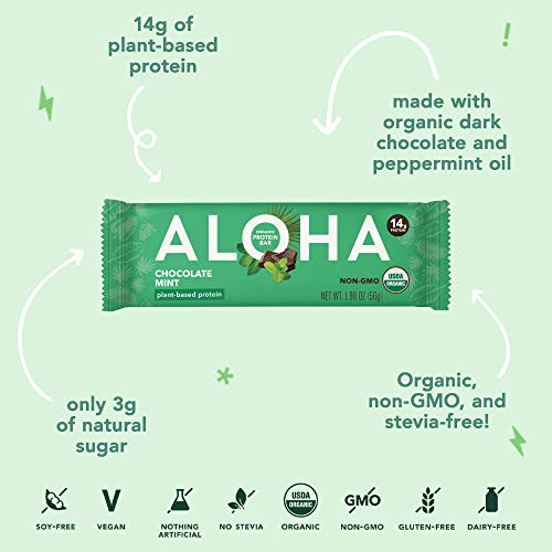 "ALOHA Chocolate Mint Protein Bars" - Image 4