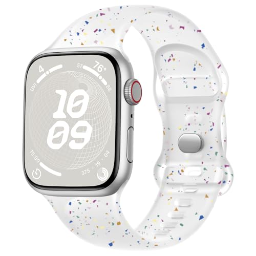 SNBLK Sport Band Compatible with Apple Watch Band 40mm 41mm 42mm 38mm 44mm 45mm 46mm 49mm Women Men, Soft Silicone Waterproof Replacement Strap for iWatch Bands Series 11 10 9 SE 3 ULTRA 8 7