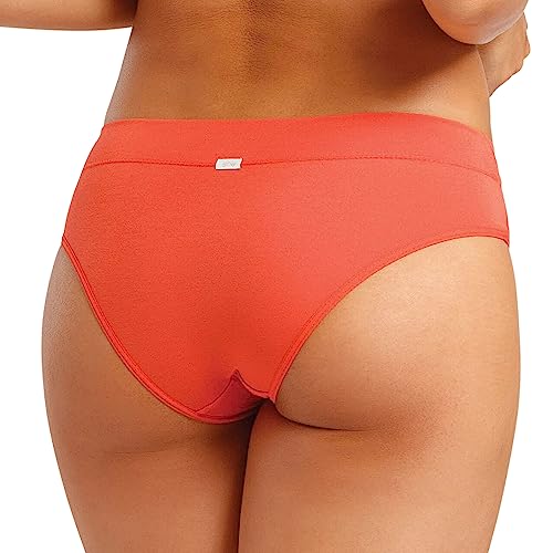 Kit 03 Calcinha She by Mash Modal | 1 Cinza Chumbo - 1 Laranja Acobreado - 1 Rosa Medio | M