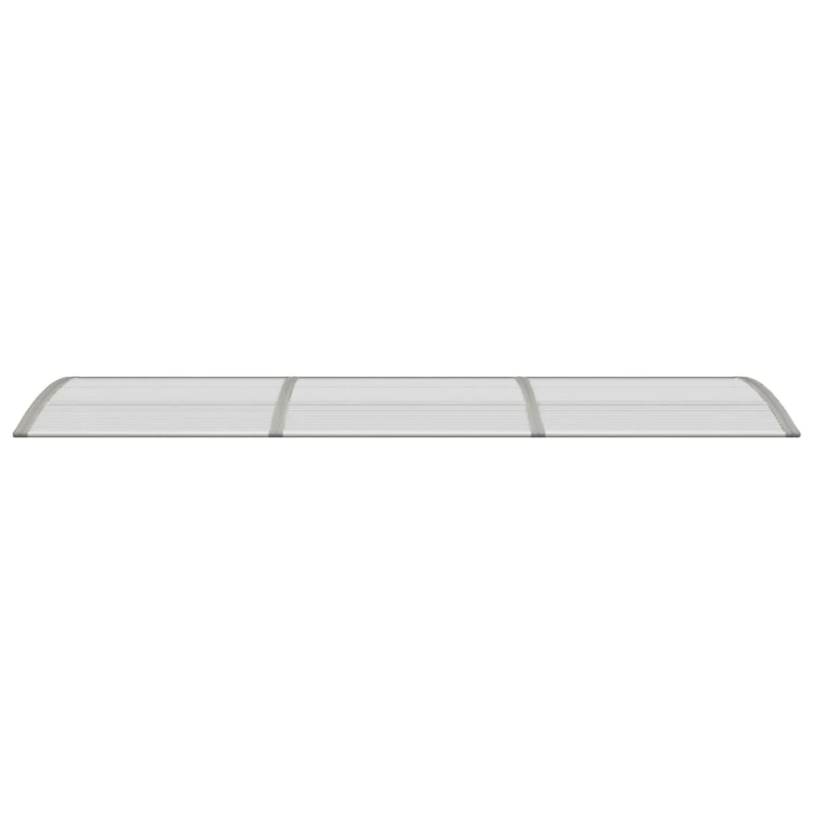 ADWOA Marquesina de Puerta policarbonato Gris 300x80 cm Tejadillo Proteccion Lluvia Ventana