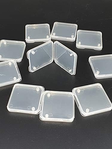 Image of 10Pcs SD SDHC for Memory Card Case Holder Box Storage Hard Plastic Transparent Holder (Pack of 1)