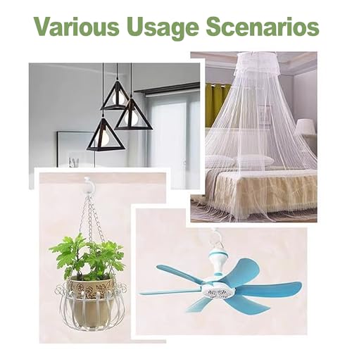 Aidoclip 2PCS Ceiling Hooks for Hanging Plants,Heavy Duty Plant Swag Hooks,Hanging Planter Wall Hook, Indoor and Outdoor Plant Hangers - Image 4